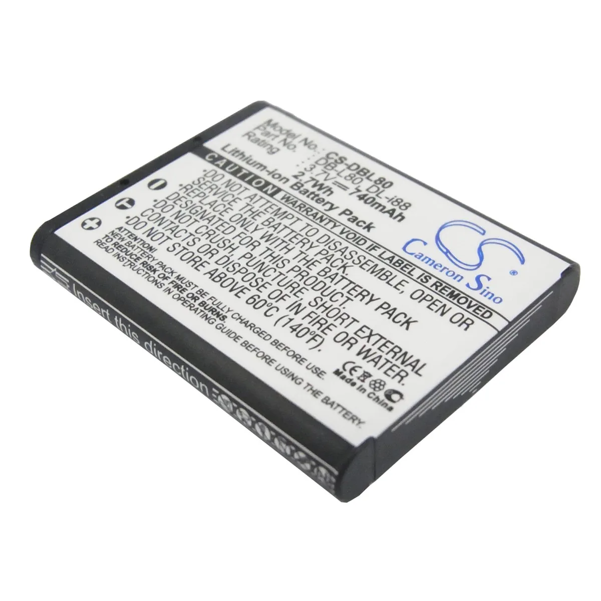 Cameron & Co Cameron & Co DS-CS-DBL80 Li-ion 0.74 Ah camera battery — product photo