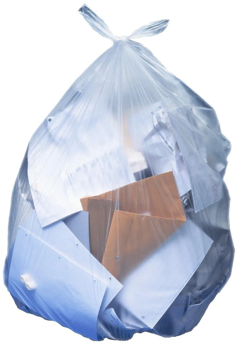 Heritage Heritage Low-Density Can Liners 56 gal 1.1 mil 43 x 47 Clear 100/Carton 8647 — product photo