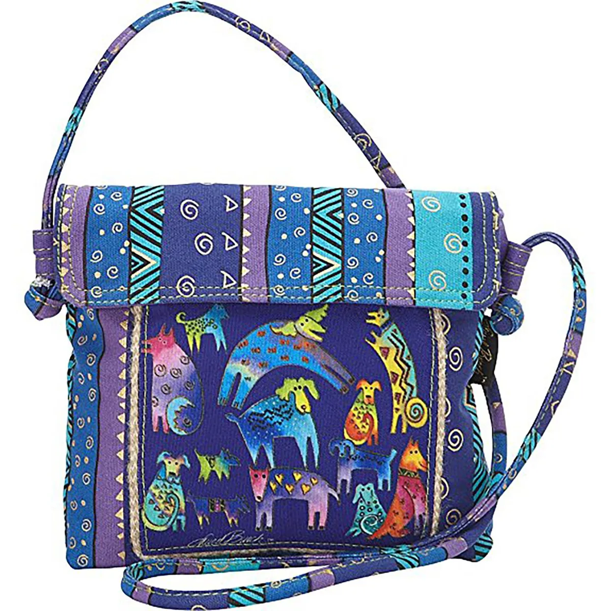 Sun 'N' Sand Sun 'N' Sand Laurel Burch Mythical Dogs Crossbody 10.5 x 1.5 x 9 inches — product photo