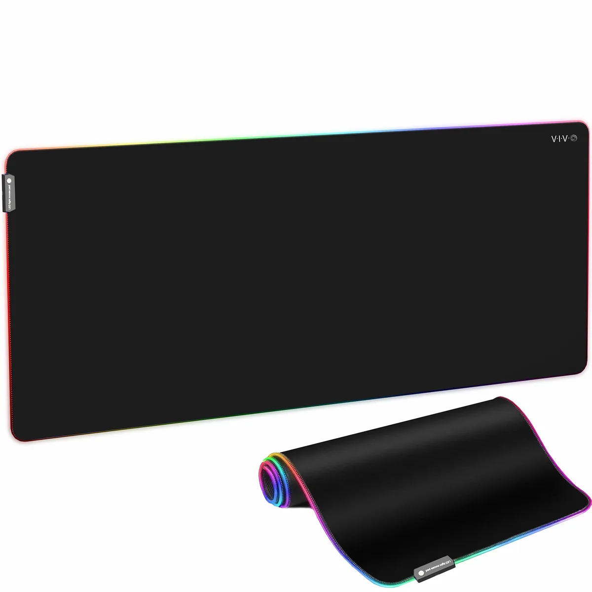 VIVO VIVO RGB Desk Pad 60" x 24" Black — product photo