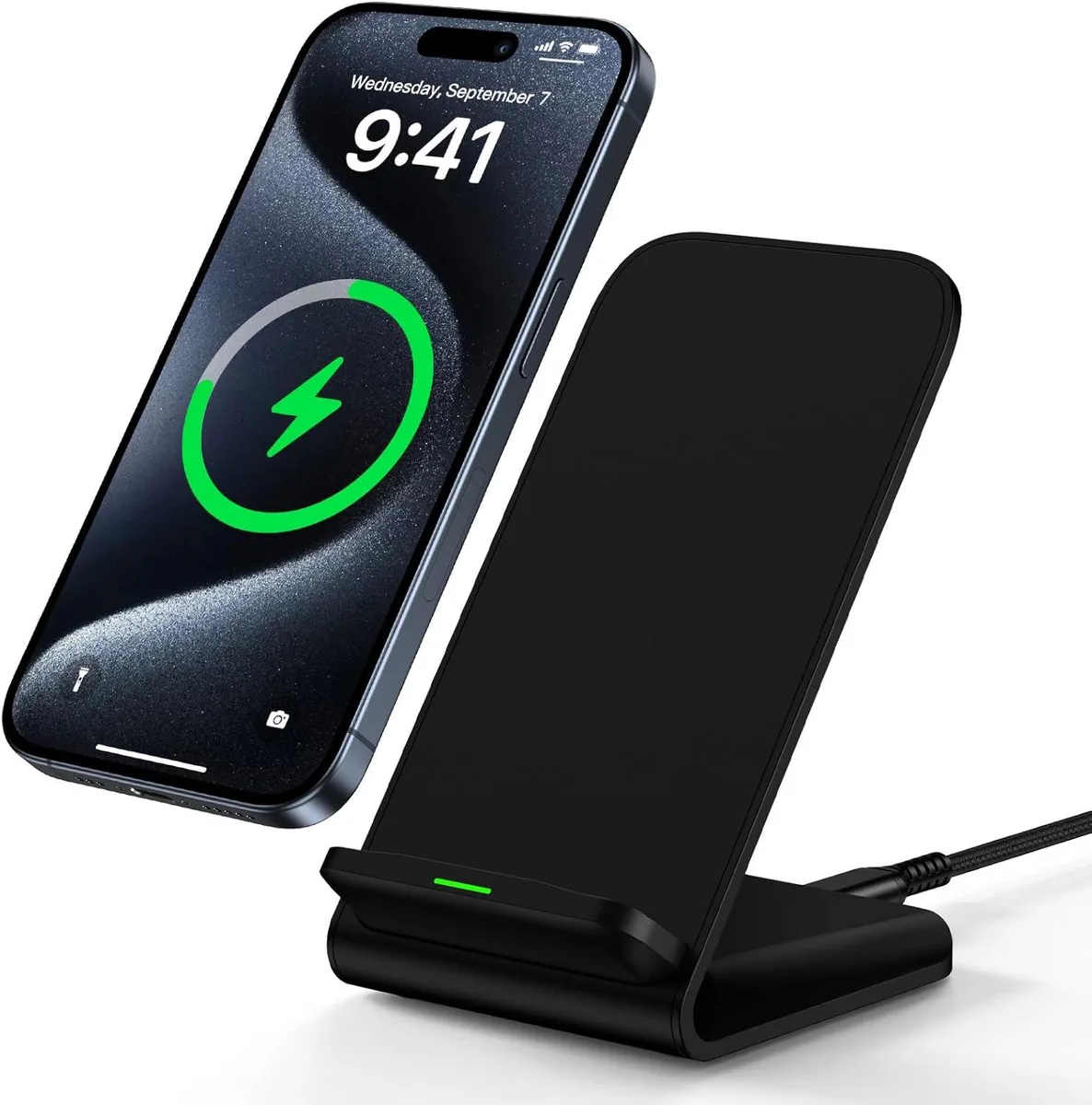 FLEANE FLEANE Wireless Charger Stand 15W 10W 7.5W 5W 2-Coil — product photo