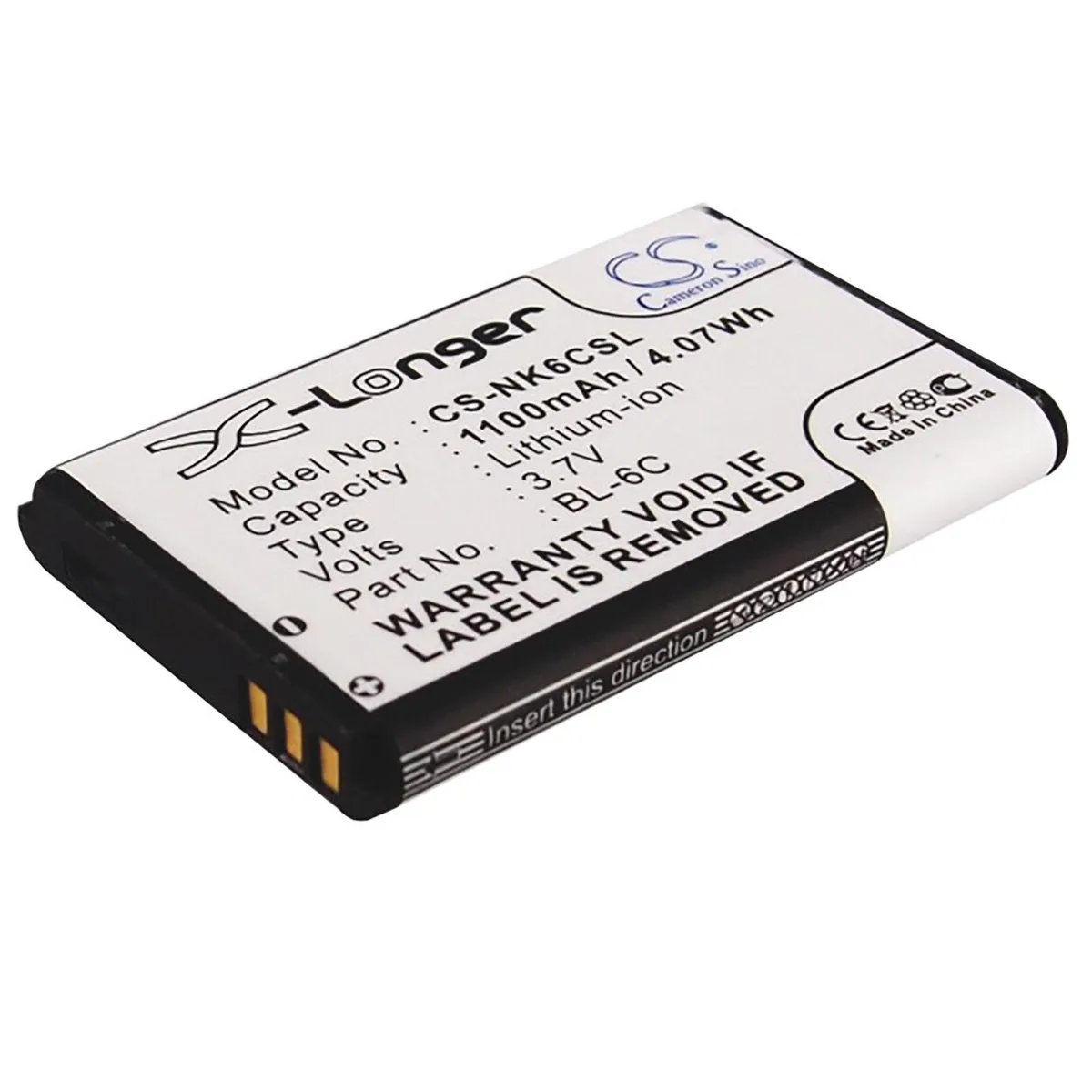 Cameron & Co Cameron & Co DS-CS-NK6CSL camera battery Li-ion 3.7V 1100mAh — product photo
