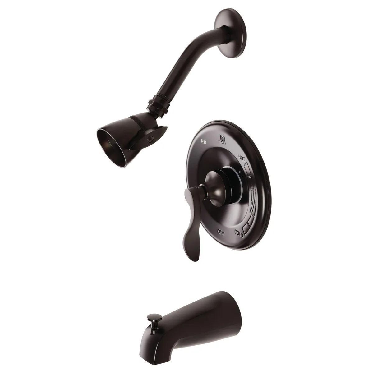 KINGSTON BRASS KINGSTON BRASS KB8635DFL Oil Rubbed Bronze Tub Shower Faucet Wall Mount — product photo