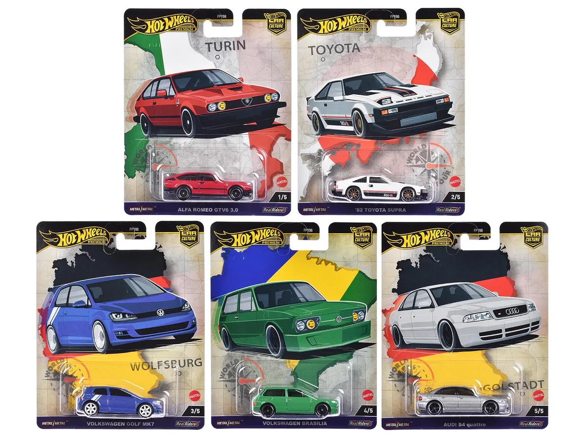 Hot Wheels Hot Wheels Car Culture World Tour 5-Piece Set 2024 Series A — product photo