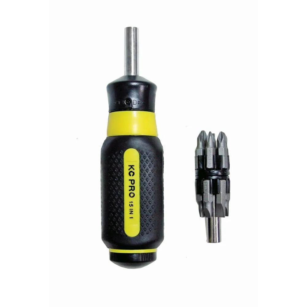 World and Main World and Main 15-in-1 Ratcheting Screwdriver Tri Angle Soft Grip — product photo