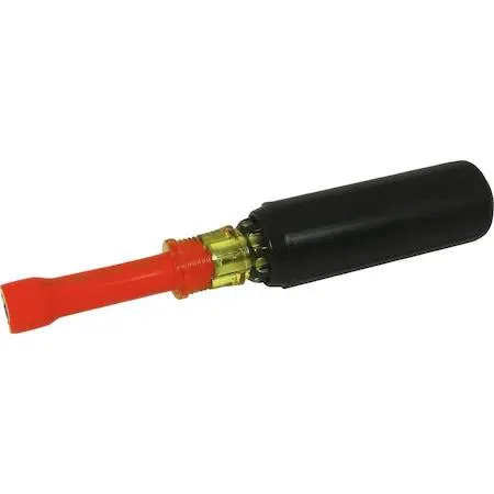Gray Tools 7/16 inch insulated nut driver with orange and yellow cushioned handle