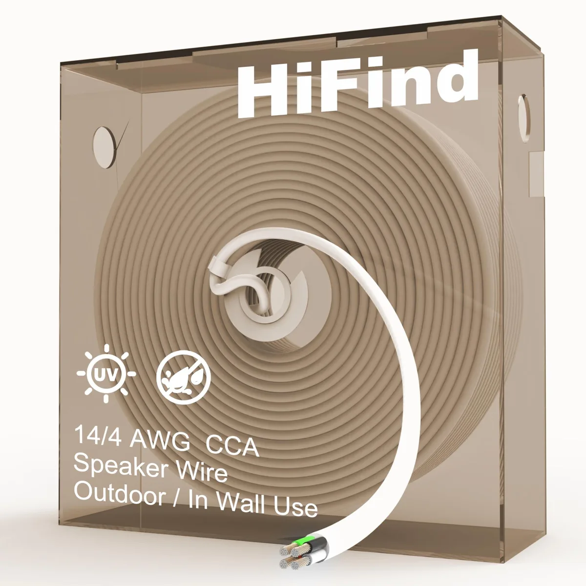 Avantalk Avantalk 2 in 1 accessory 14/4 Gauge AWG 300 FT White — product photo