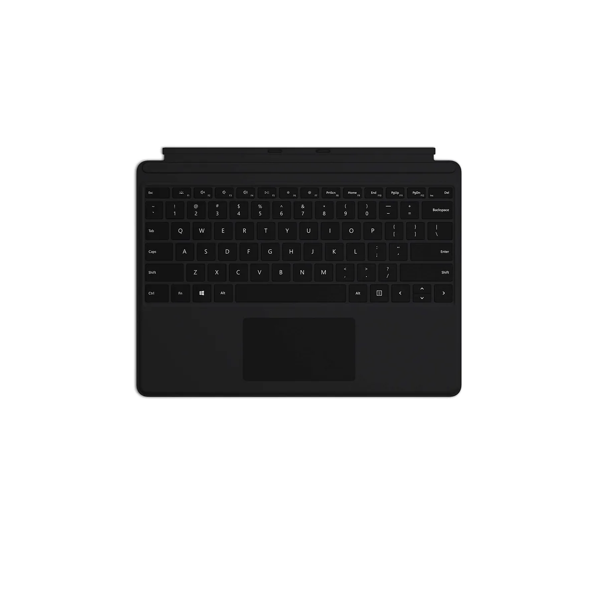 Microsoft Surface Pro Keyboard, slim dark cover with backlit keys and large trackpad
