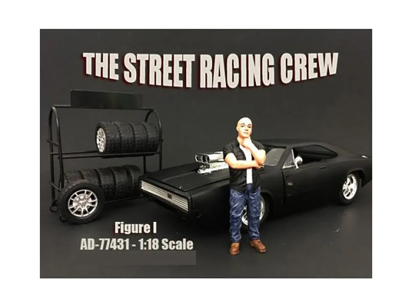 American Diorama American Diorama Street Racing Crew Figurine 1/18 Scale hobby collectible — product photo
