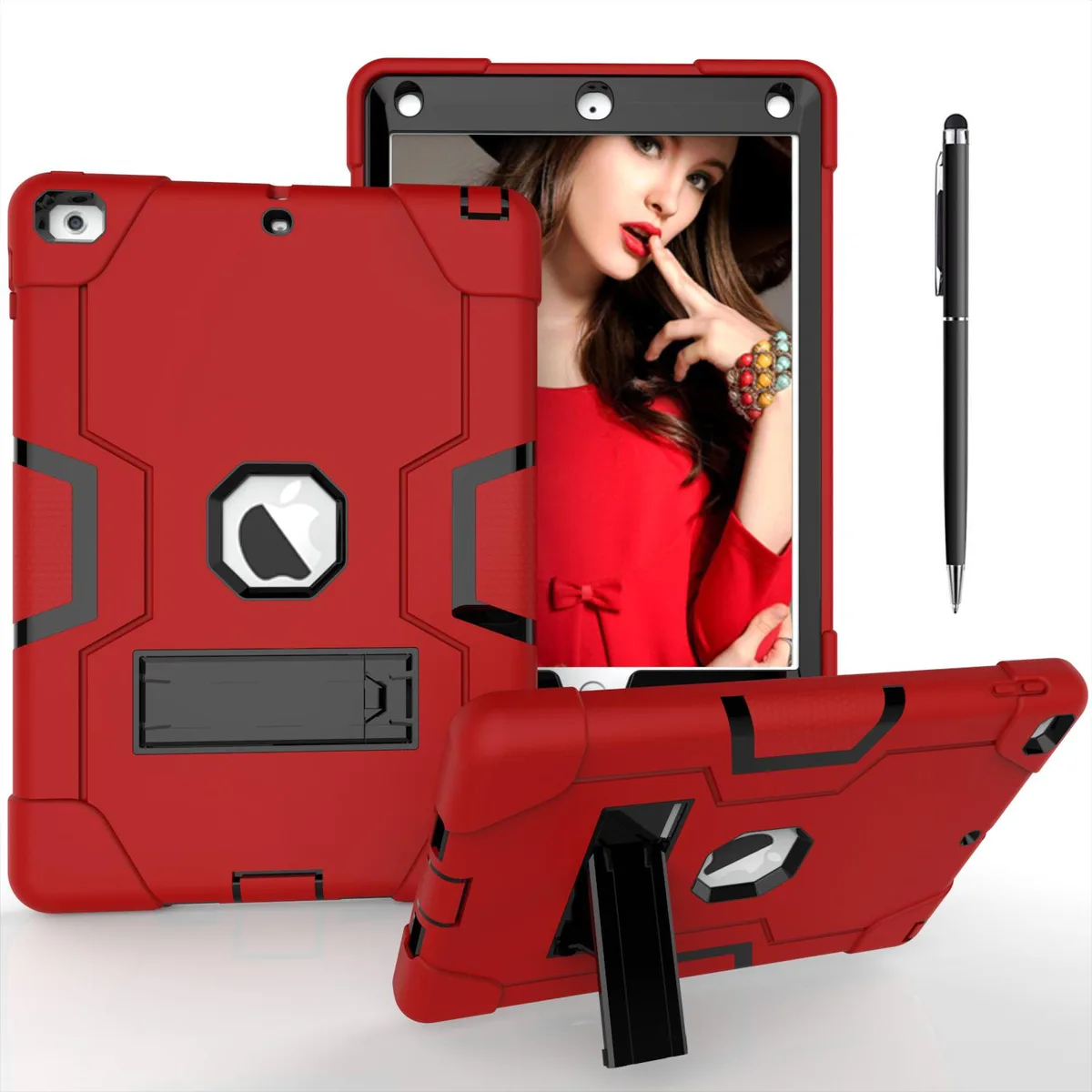 BONAEVER BONAEVER iPad 9.7" 2017 2018 Hard Case Red — product photo
