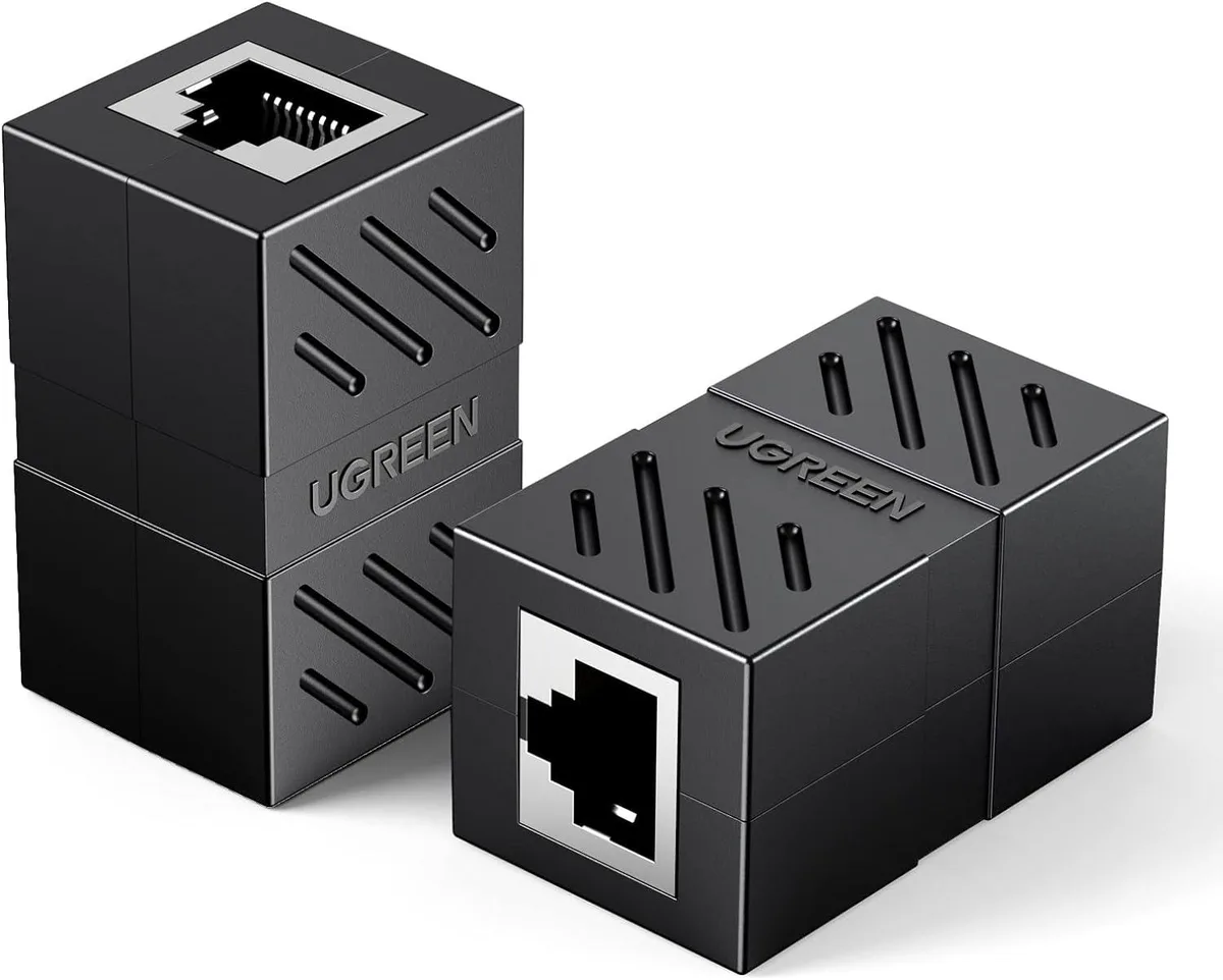 GCROWN GCROWN RJ45 Coupler 2 Pack Female to Female Ethernet Adapter — product photo