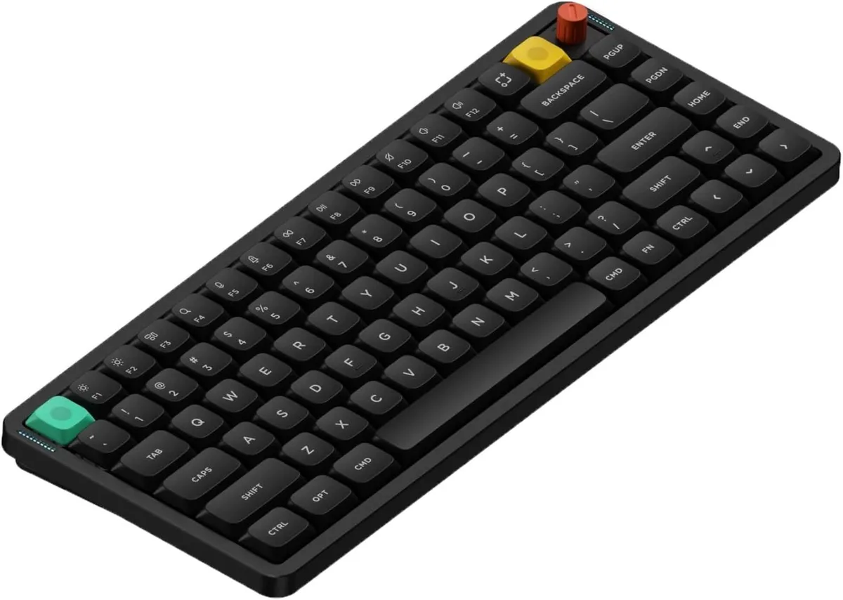WISDUM WISDUM Air75 V3 75% 84-Key Wireless Mechanical Gaming Keyboard Black-Blush Nano — product photo