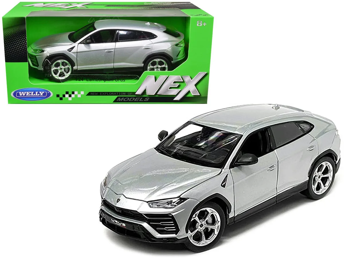 Welly Diecast Welly Diecast Lamborghini Urus Gray Metallic NEX Models 1/24 Diecast Model Car — product photo