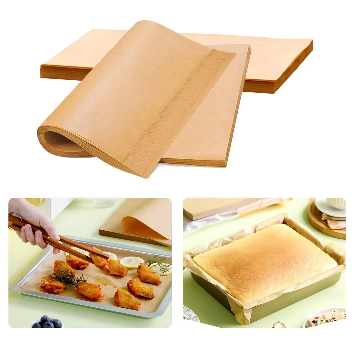 Stack of 150 unbleached parchment sheets 12 x 16 inch