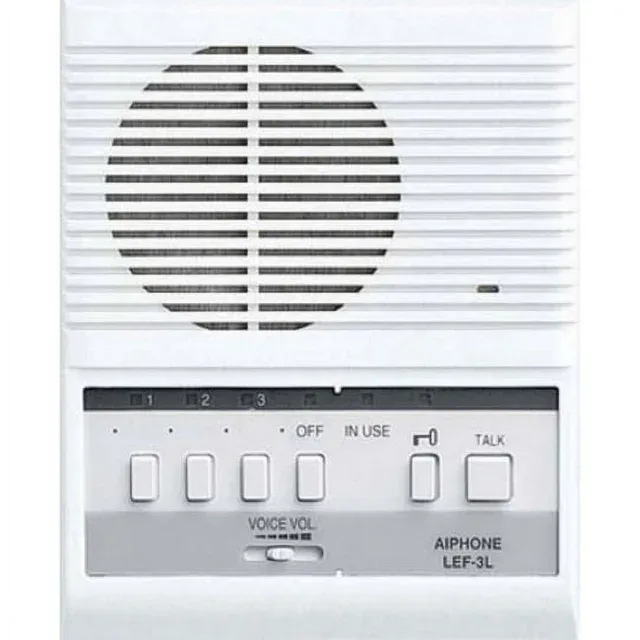 AIPI LEF-3L intercom master station, white plastic housing