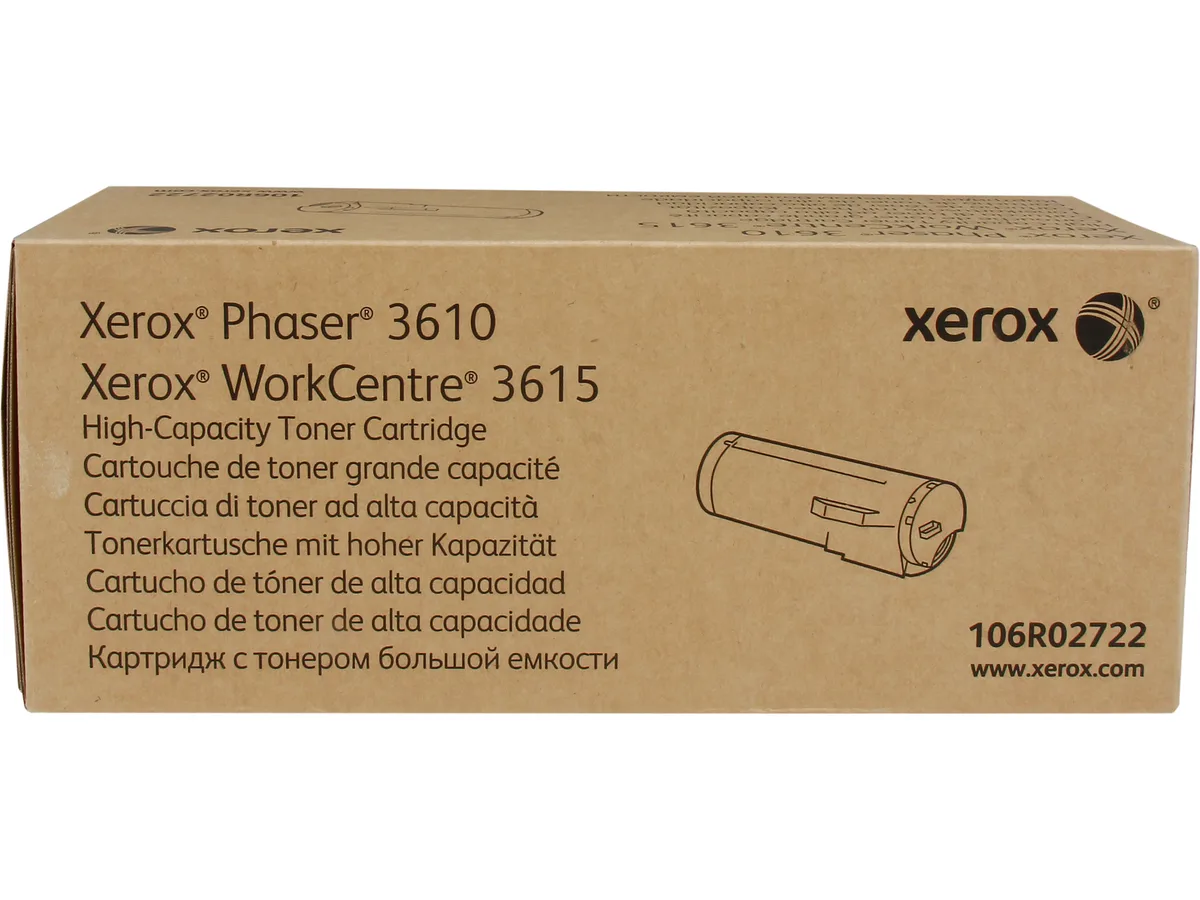 XEROX Xerox 106R02722 High Yield Black Toner Cartridge 14100 Pages — product photo