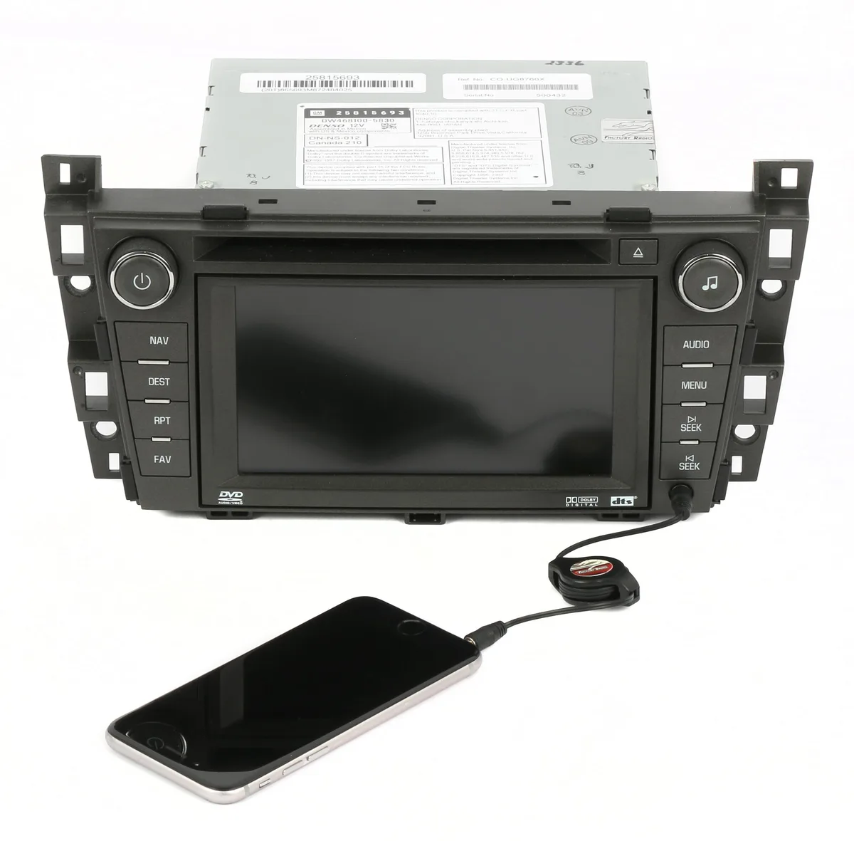 1 Factory Radio 1 Factory Radio 25815693 Receiver Cadillac 2008 DTS AM FM CD DVD Aux — product photo