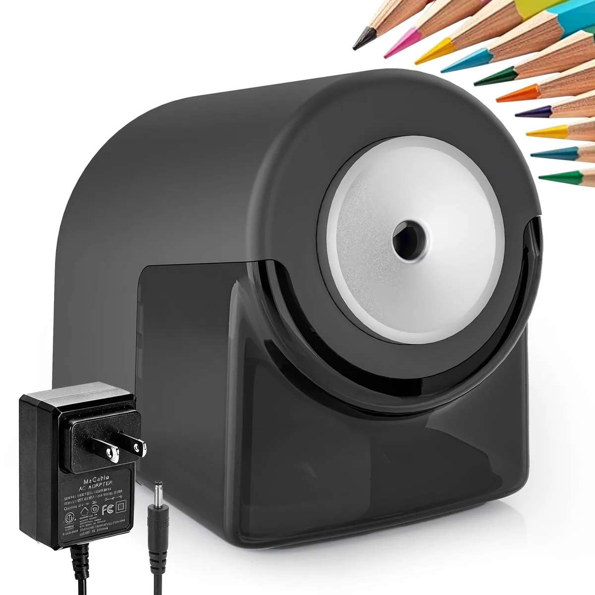  Deli AZ2613-BK Electric Pencil Sharpener Black — product photo