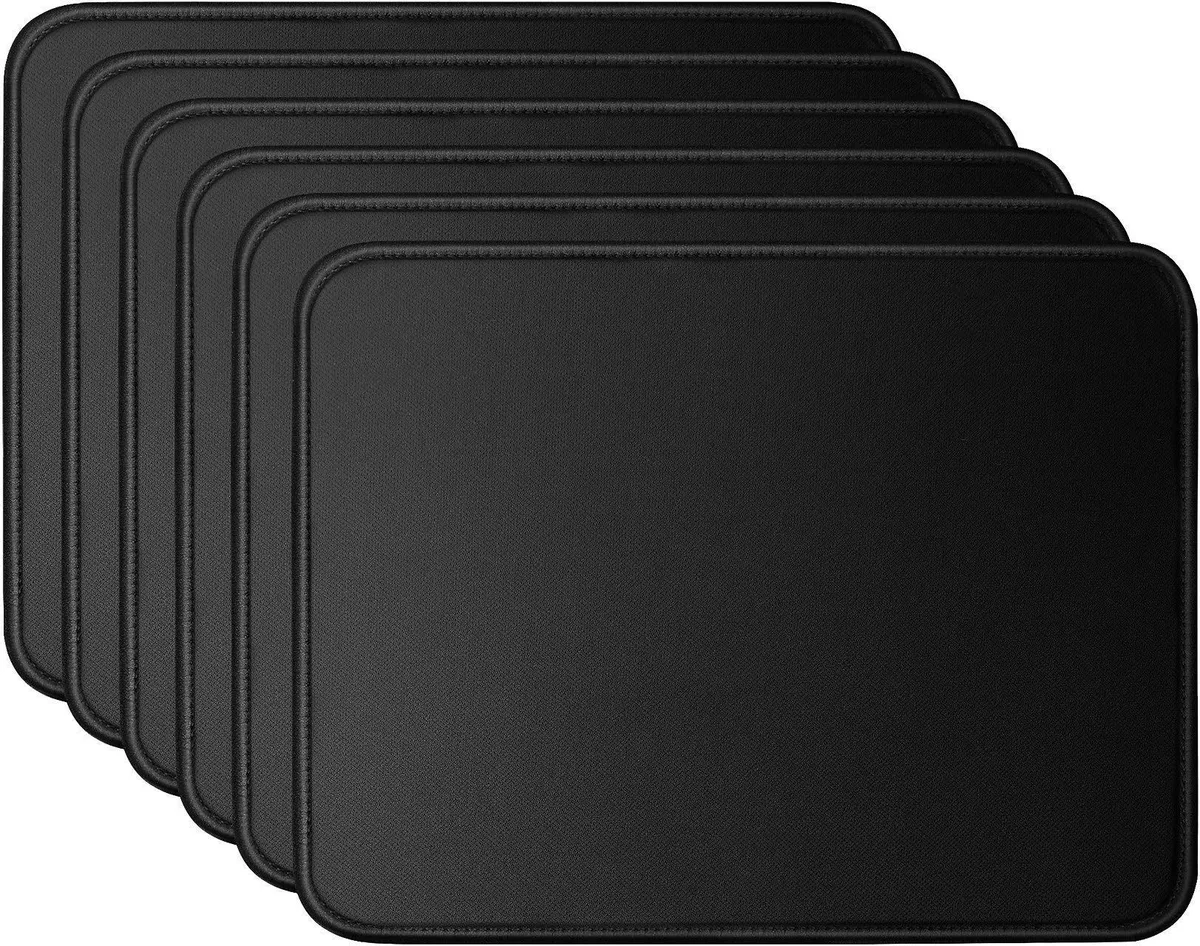 TONOS Mousepads6pack mouse pad 6 pack 11 x 8.7 inch .15 inch thick black — product photo
