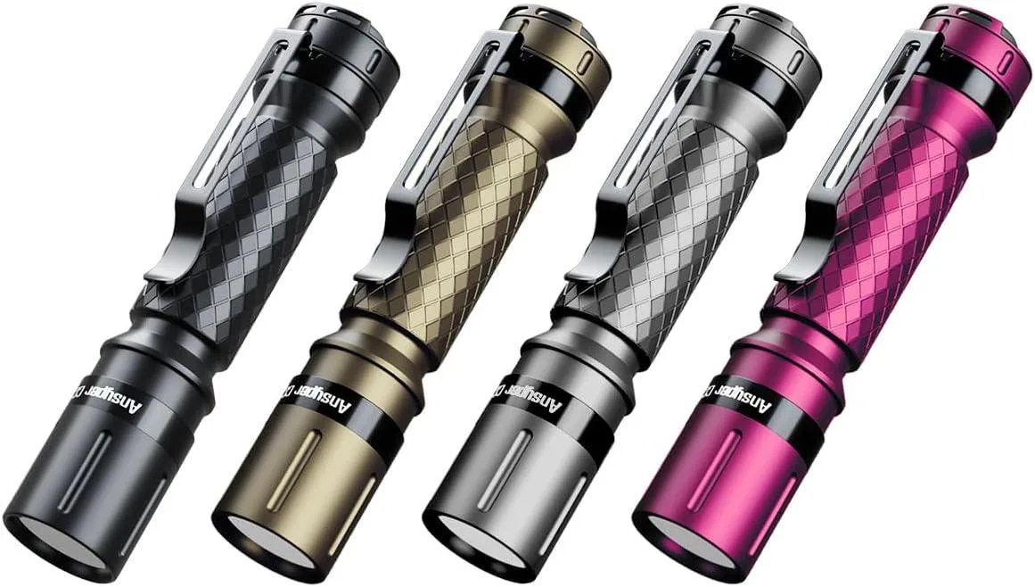 lelisten lelisten 4 Pack Mini Flashlights 3 Modes 180 Lumens AAA — product photo