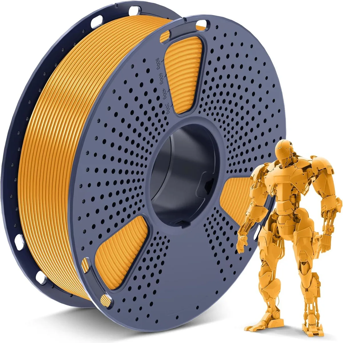 BFKK BFKK PLA 3D Printer Filament 1.75mm Gold 1kg Spool — product photo