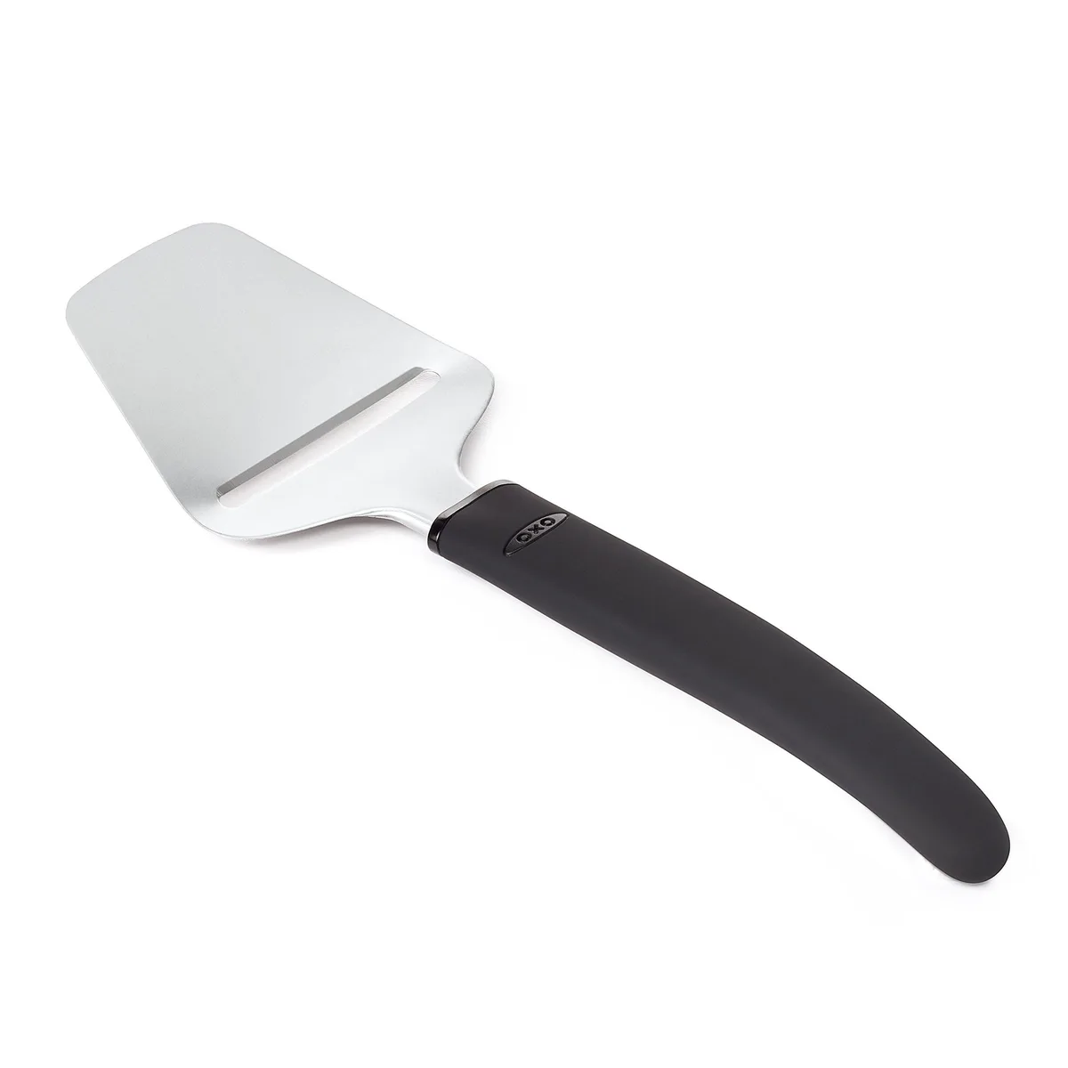 OXO Good Grips non-stick cheese slicer, black stainless steel head, soft grip handle