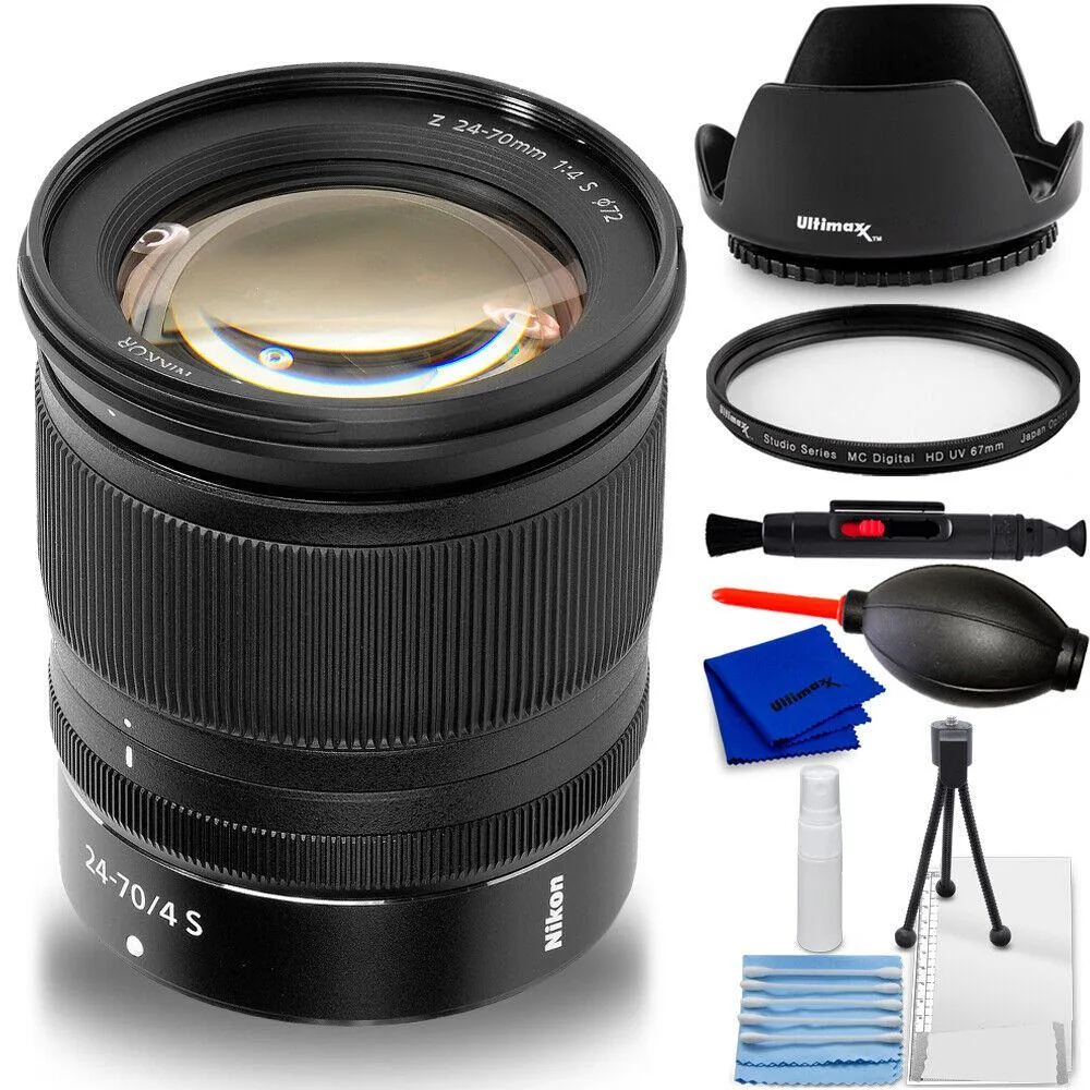 Nikon Global Nikon NIKKOR Z 24-70mm f/4 S Lens 20072 7-Piece Accessory Bundle — product photo