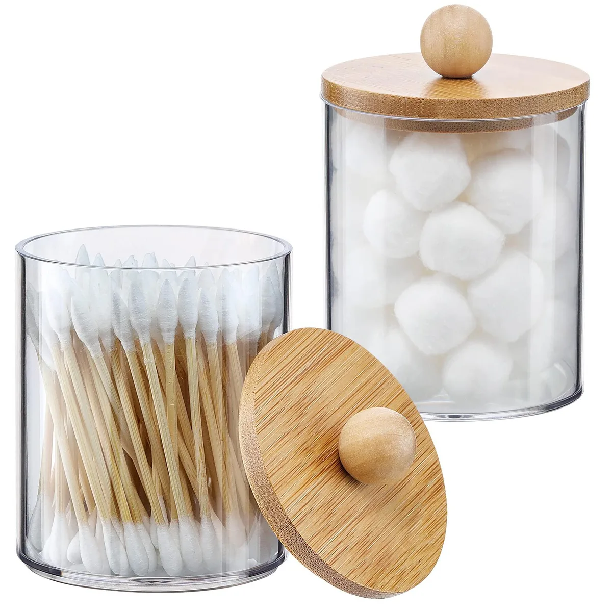  Decolav VXX-2GZG Bath Storage 2 Pack 10 oz Bamboo Lids 14.33in W x 12.83in H x 9.06in D — product photo