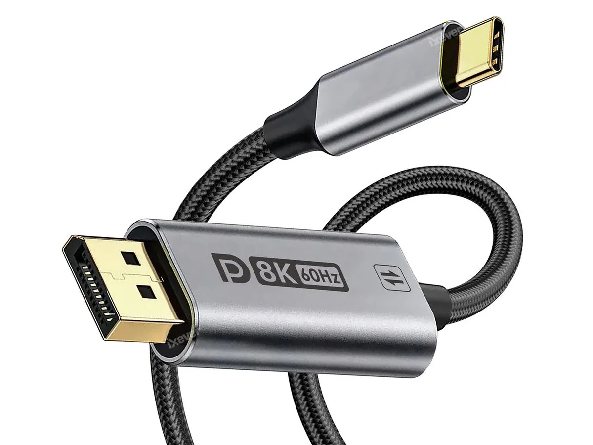 iXever iXever USB C to DisplayPort Bidirectional Cable 8K@60Hz 4K@240Hz 6FT Thunderbolt 4 — product photo
