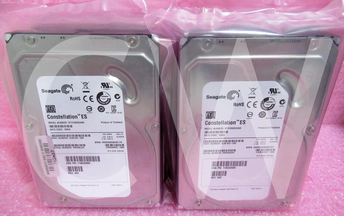 Seagate Seagate Constellation ES ST31000524NS 1TB 7200RPM 3Gbps 32MB 3.5" SATA internal hard drive — product photo