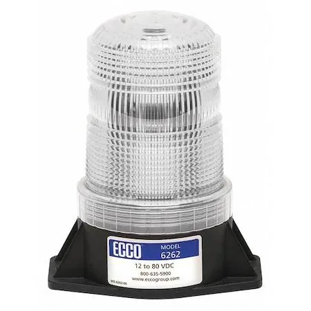 Ecco Ecco 6262C Beacon Light Clear 12-80V DC 80 FPM 3 7/8 in Permanent — product photo