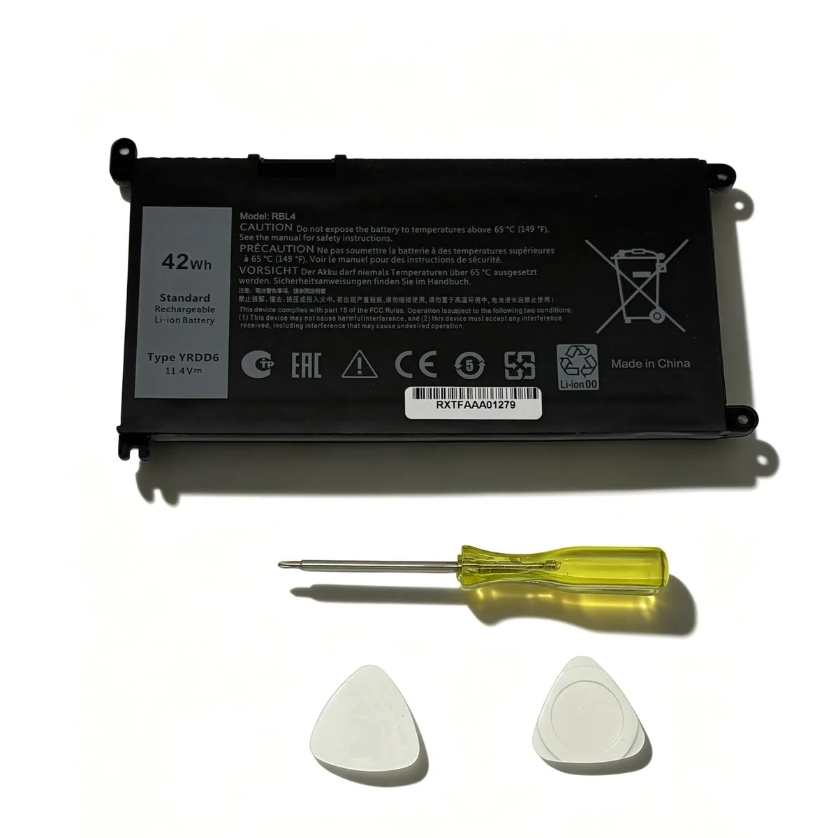 DELL LK03XL 42Wh 11.4V 3-cell laptop battery — product photo