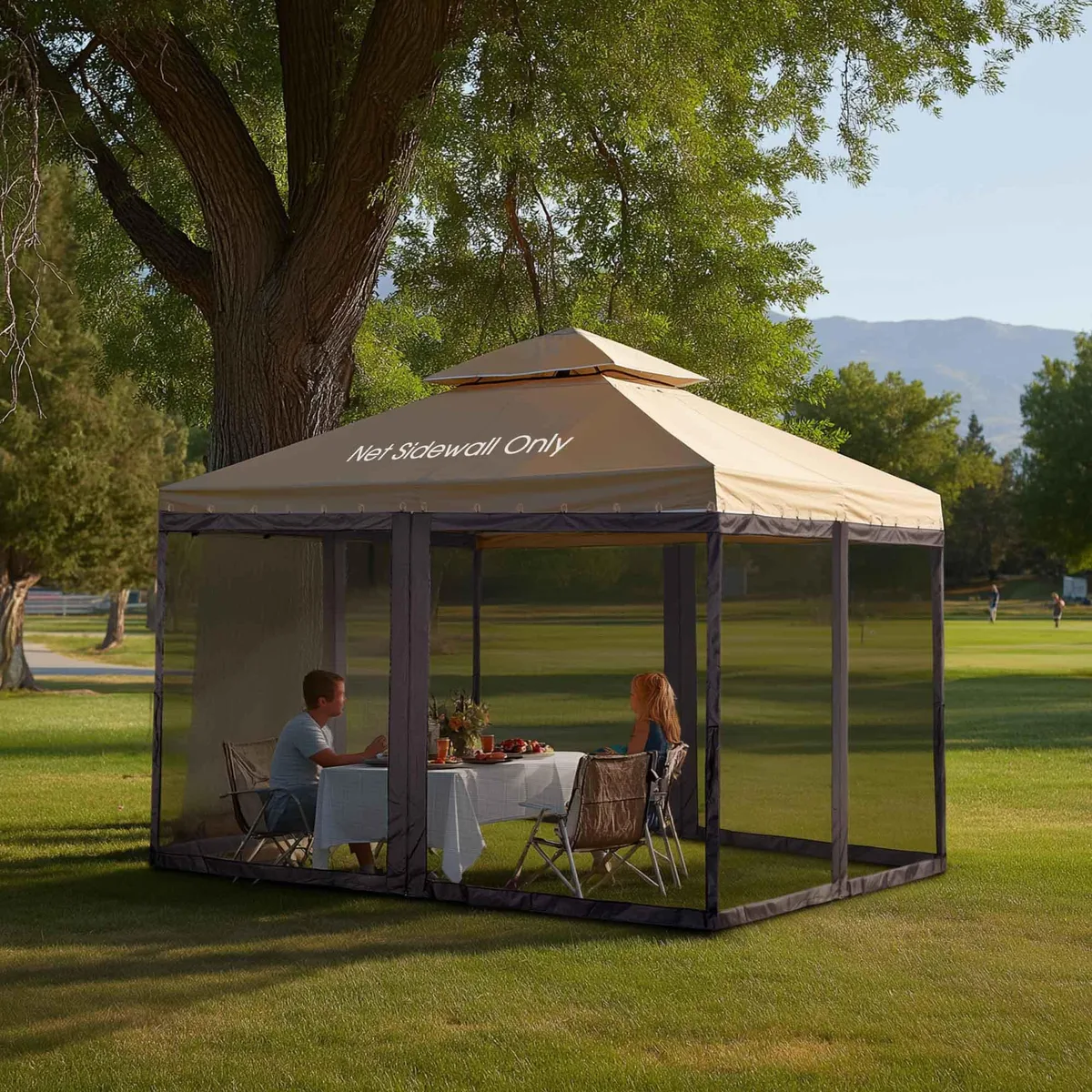 Yescom USA, Inc. Yescom USA, Inc. 07TOP016-S10-NET 10x10ft Gazebo Mosquito Netting Black — product photo