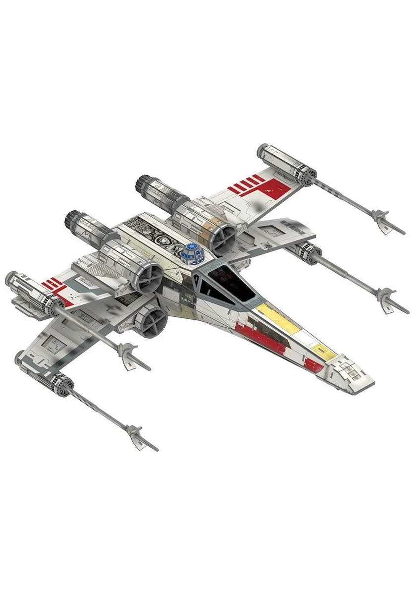 4D Cityscape 4D Cityscape Star Wars T-65 X-Wing Starfighter 3D Paper Model Kit 160 Pieces Ages 14+ — product photo