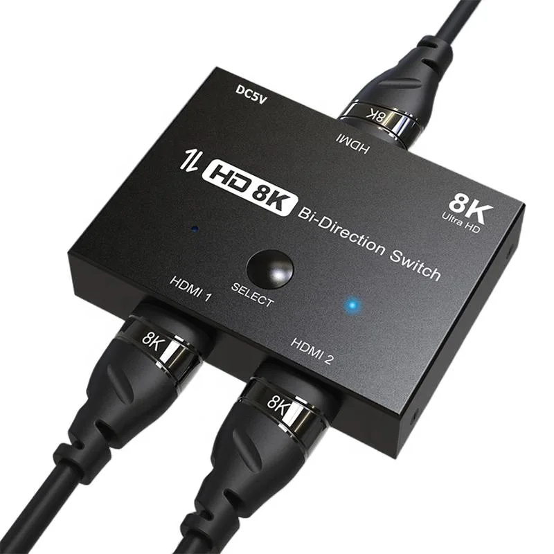 Jansicotek Jansicotek 8K Bidirectional HDMI Switch Splitter 2-Port 48Gbps 8K60 4K120 — product photo