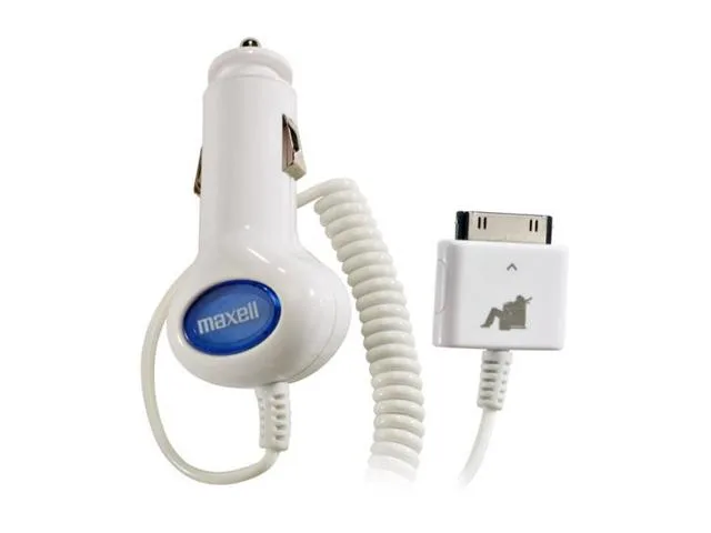 maxell maxell 191211 auto power adapter for iPod & iPod mini — product photo
