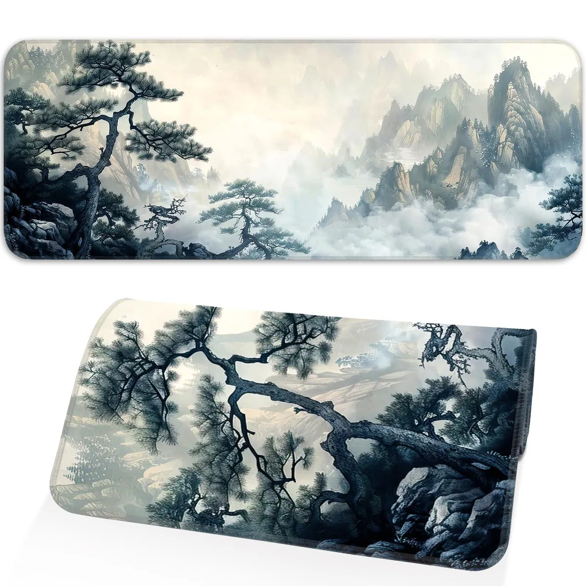 KEHIPI KEHIPI Gaming Mouse Pad Mountain Ink Painting 31.5x11.8 Inch — product photo