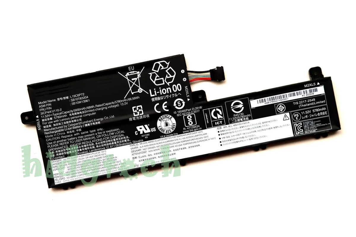 Beisite Beisite L19C6P72 L19L6P72 65.3Wh/68Wh 11.52V/11.55V laptop battery — product photo