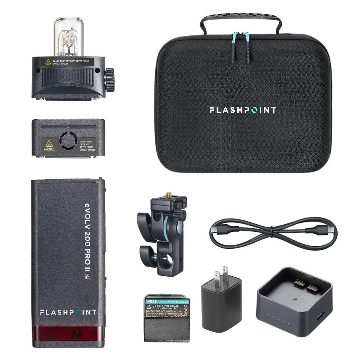 Flashpoint Brand Flashpoint eVOLV 200 Pro II TTL Pocket Flash Kit studio — product photo