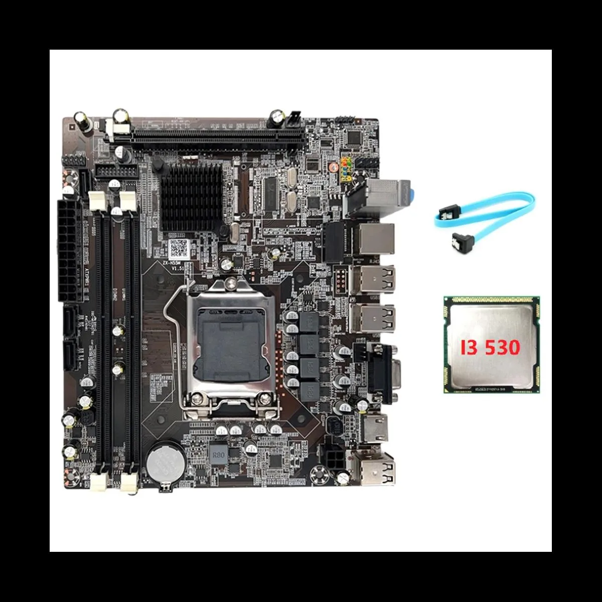 YINGHUA YINGHUA H55 LGA1156 Server Motherboard with I3 530 CPU — product photo