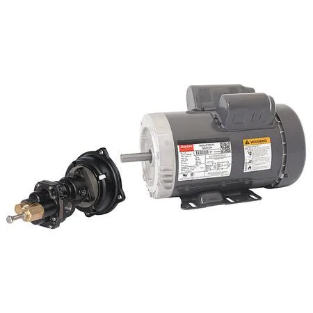 Dayton 41TK09 rotary gear pump, cast iron body, 3/8 inch inlet