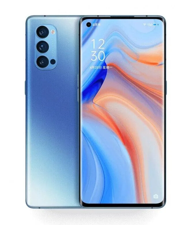 Oppo Oppo Reno4 Pro 5G 6.55" 256GB 12GB Galactic Blue cell phones - unlocked — product photo