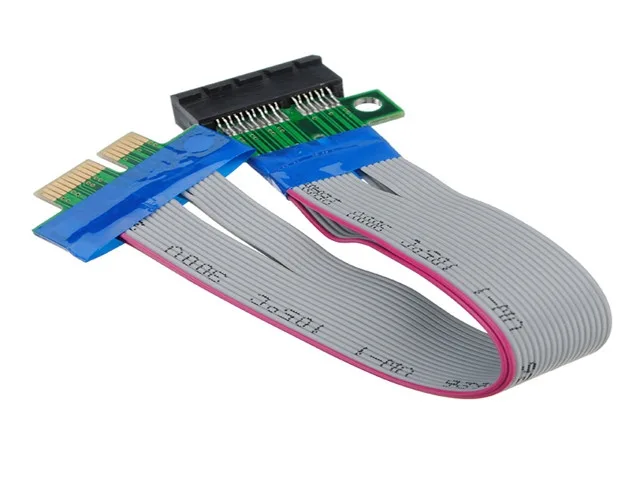 TeKit TeKit PCIe 1x Riser Card Extender Ribbon Cable 15cm — product photo