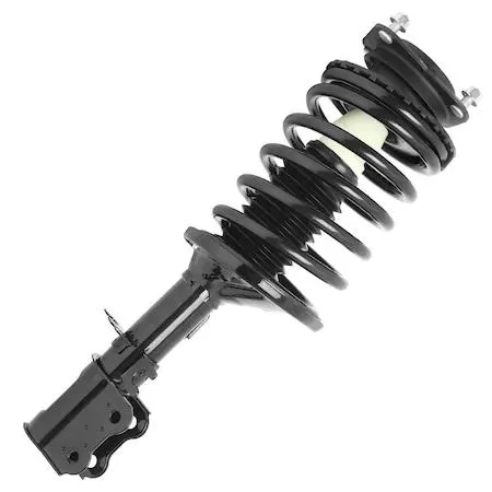 Unity 11834 front right complete strut assembly, metallic silver, preassembled with coil spring and top mount