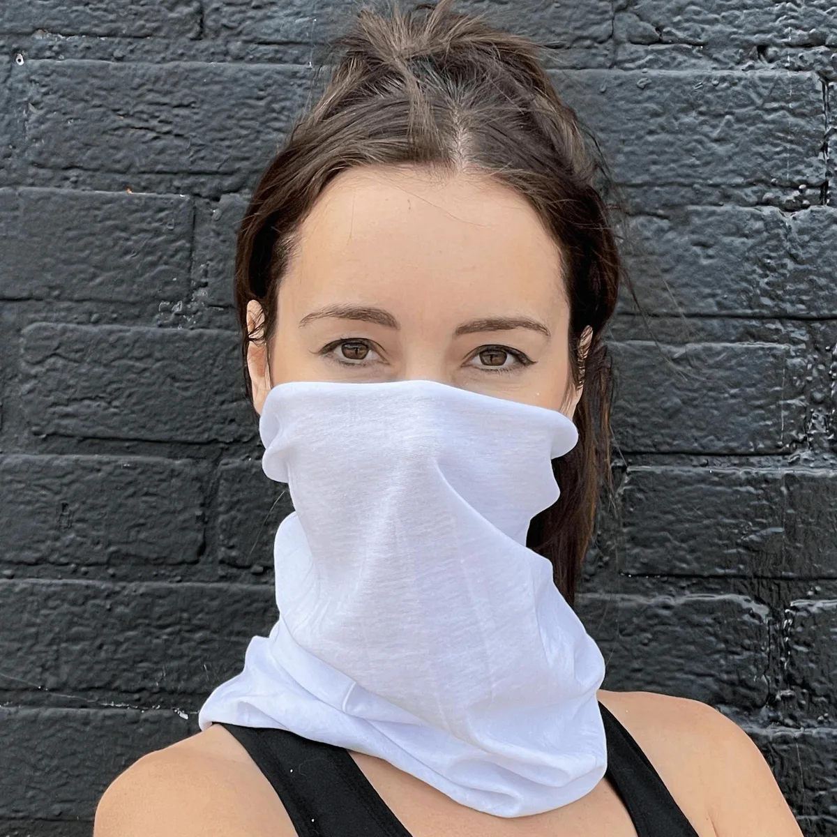 JupiterGear JupiterGear Hemless Neck Gaiter Face Mask White — product photo