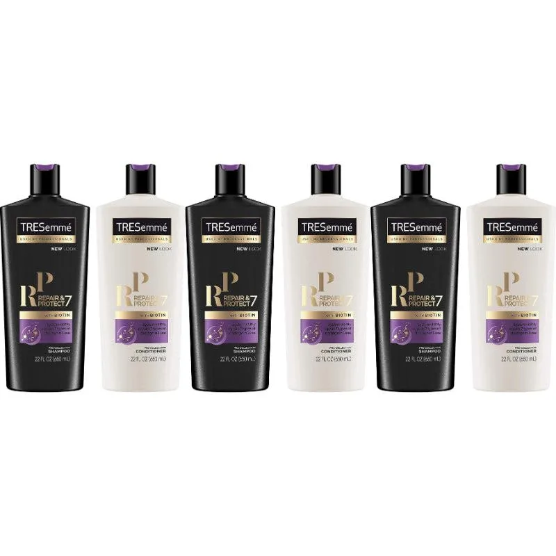 Tresemme Tresemme TRESE-HAI-3PK Biotin Repair Shampoo &amp; Conditioner 3-Pack skin care — product photo