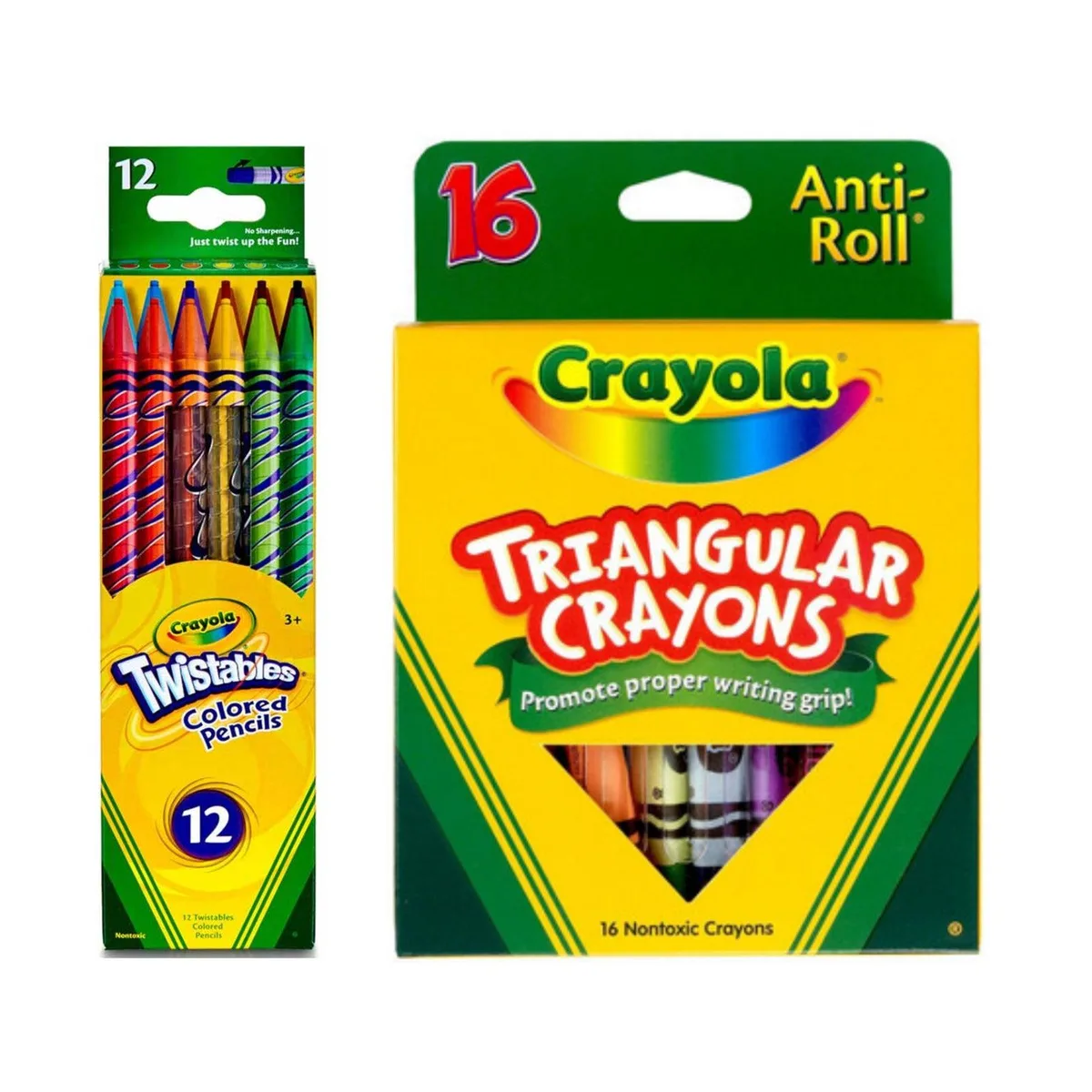 Crayola Crayola SP-53653494202686 Twistables 12ct + Triangular Crayons 16ct illustration — product photo