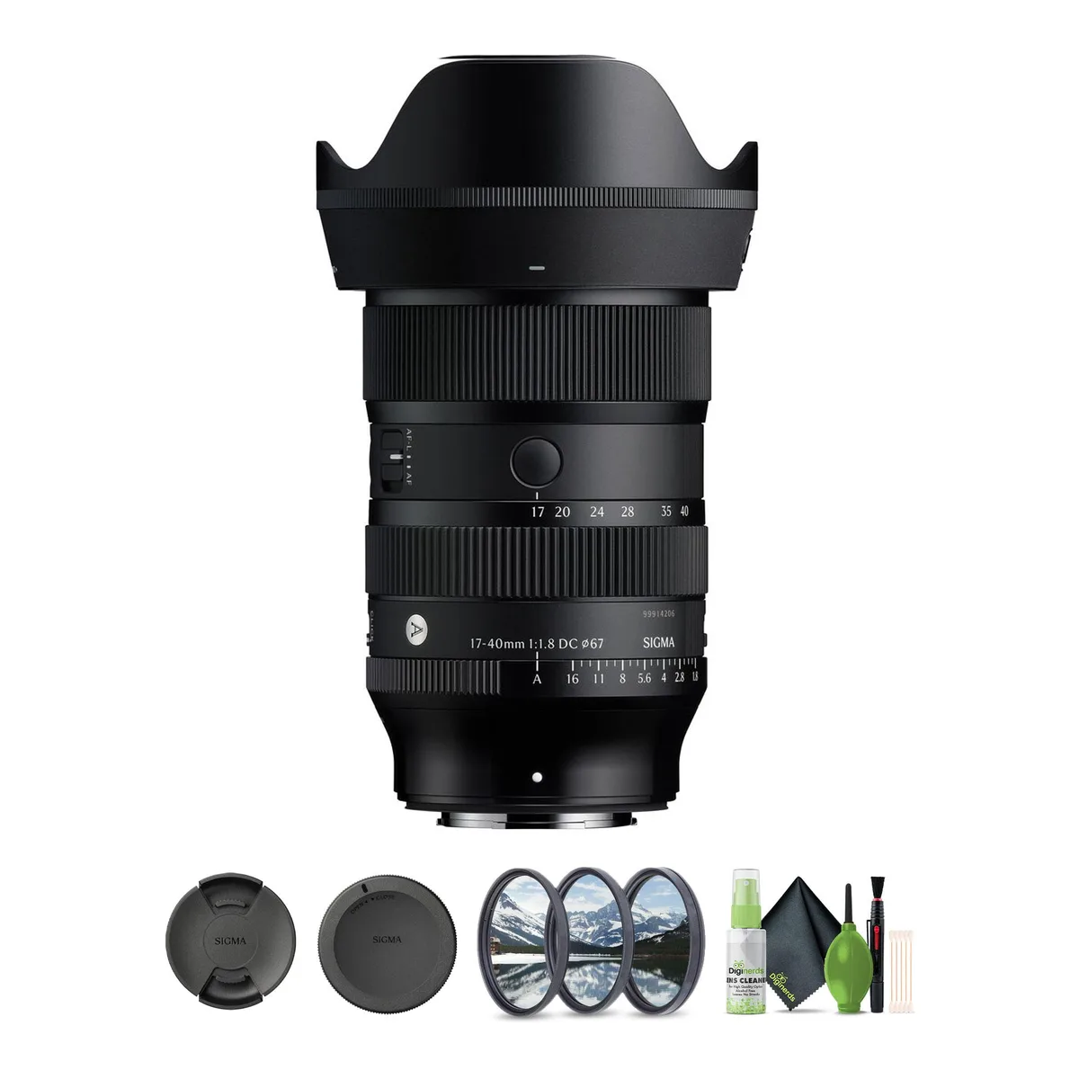 SIGMA SIGMA 17-40mm f/1.8 DC Art Lens (FUJIFILM X) Bundle 2 camera lens — product photo