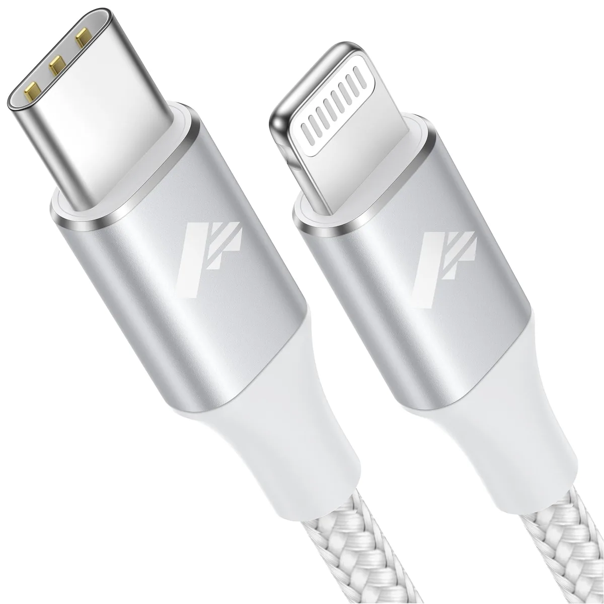  Aioneus USB-C to Lightning Cable 10FT MFi Certified White 3A — product photo