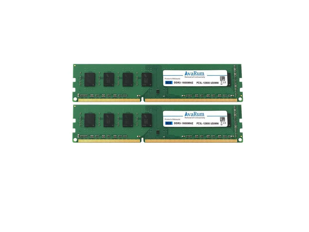 Avarum Avarum 8GB Kit (2 x 4GB) DDR3L-1600 CL11 1.35V desktop RAM — product photo